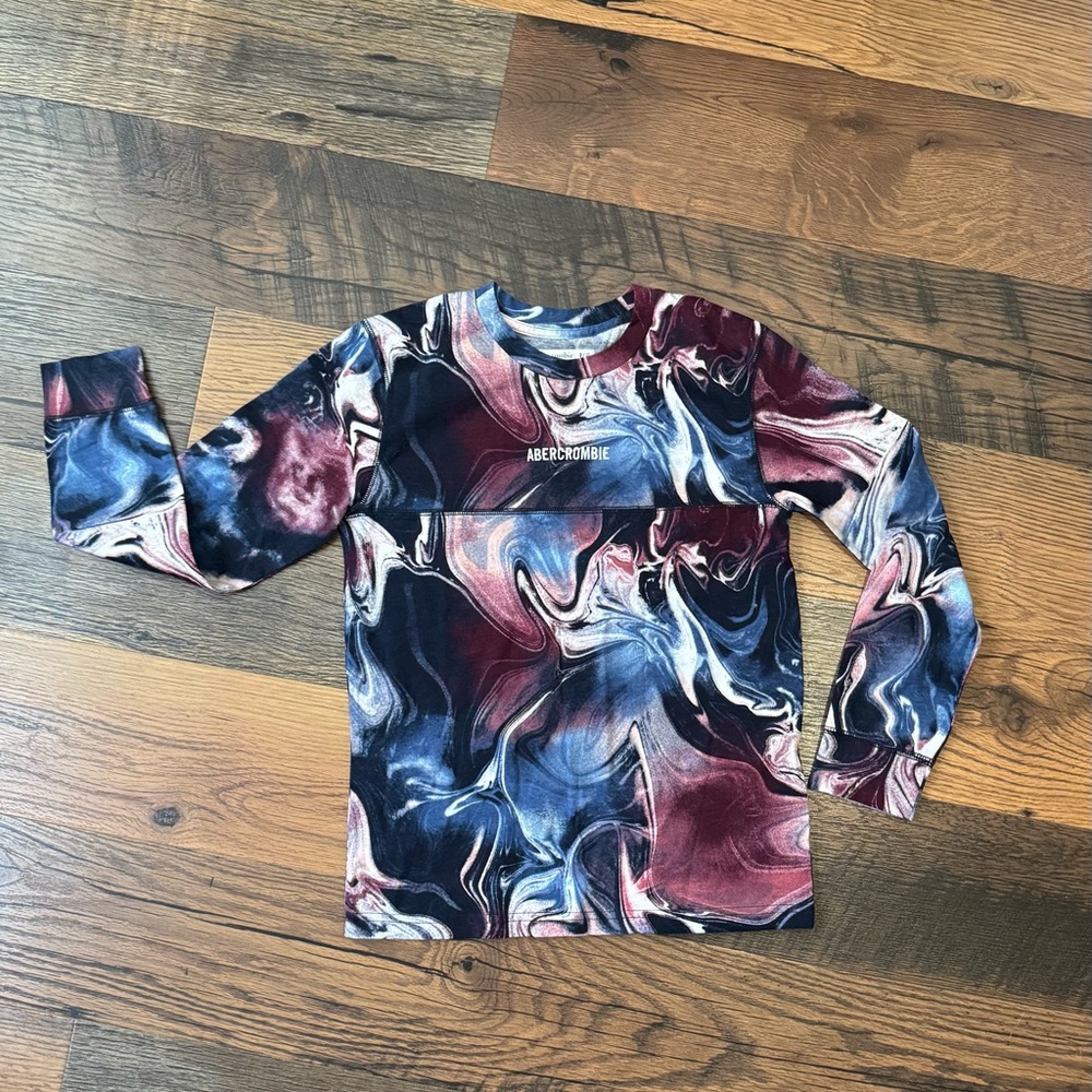 🌟Abercrombie Kids Swirl Pattern Long Sleeve Shirt🌟